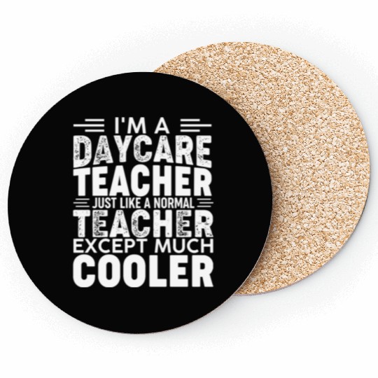 I'm a Daycare Teacher Childcare Worker Cute Daycar Coasters