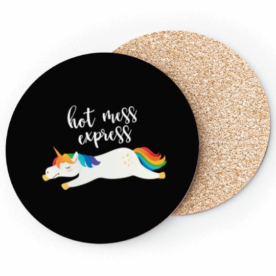 Hot Mess Express Magical Unicorn Coasters