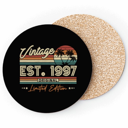 Retro '97 Birthday Surprise Coasters