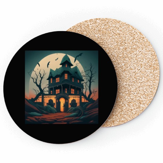 Haunted House Coasters