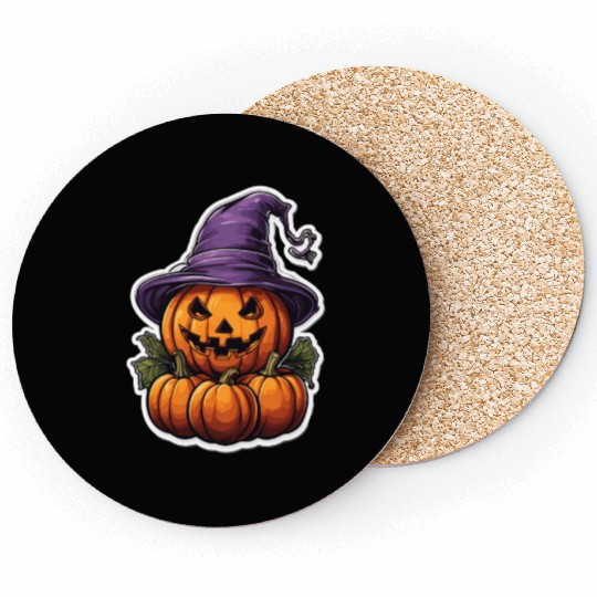 Happy Halloween Pumpkins 30 Coasters