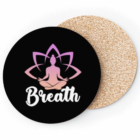 Breath Yoga Meditation Coasters