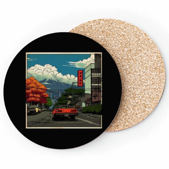 fall in japan Coasters