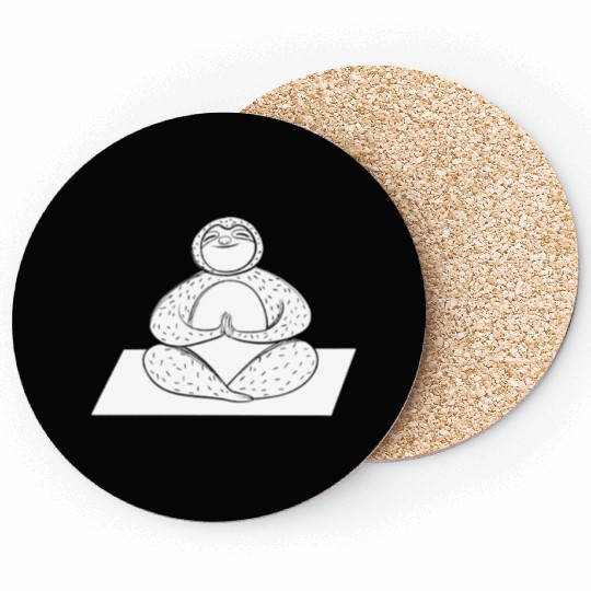 Sloth Yoga Coasters