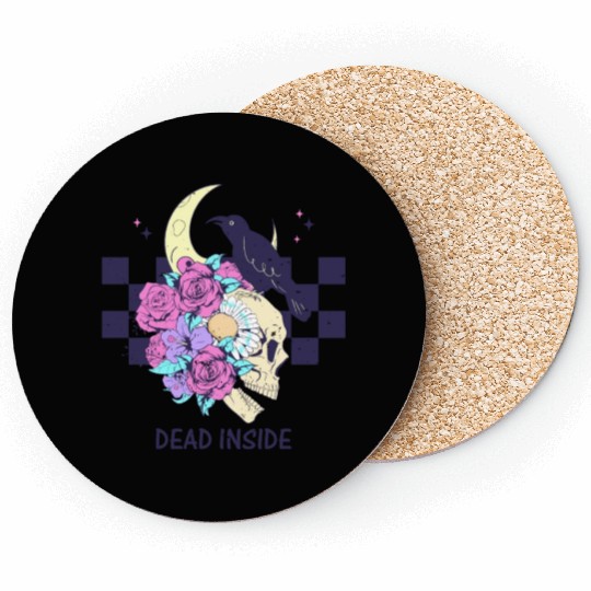"Dead Inside" Halloween Coasters