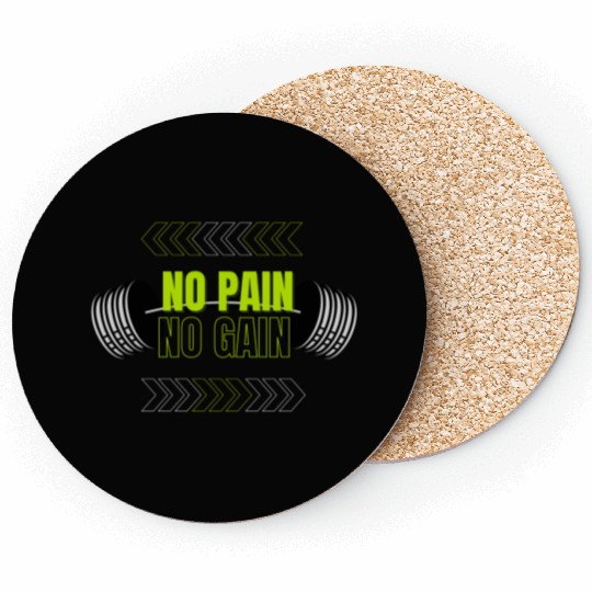 No Pain No Gain by Pandido Coasters