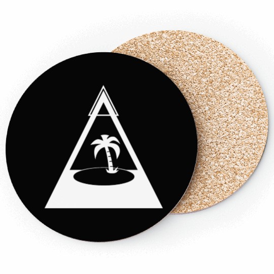 Palm Tree With Triangles Coasters