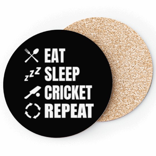 Cricket Player Daily Routine Coasters