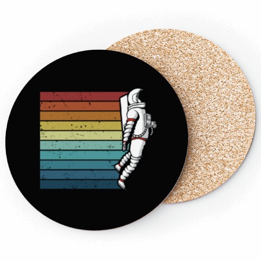 Retro Astronautical Spacecraft Cosmonaut Astronaut Coasters