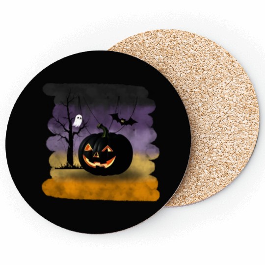 "The Midnight Pumpkin" Coasters