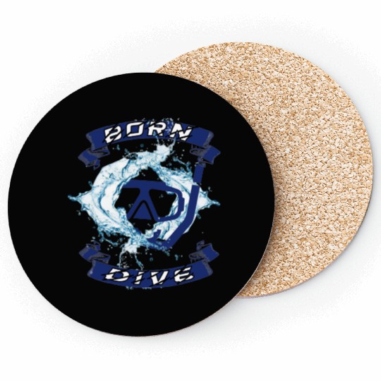 BORN DIVE WHITE Coasters