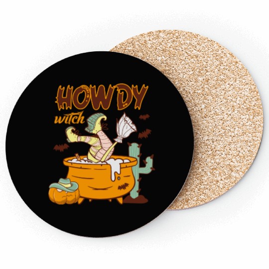Howdy Witch Coasters