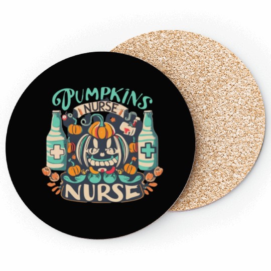 Pumpkin Nurse Coasters