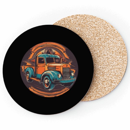 Old School Truck / Oldtimer / Car / Vintage / 60s Coasters