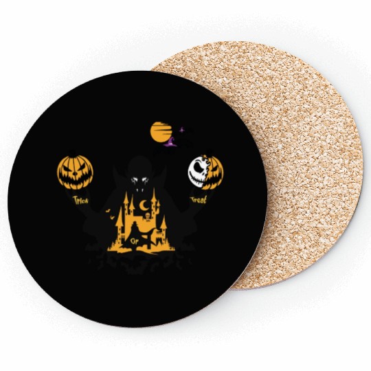 Trick Or Treat Vampire Coasters