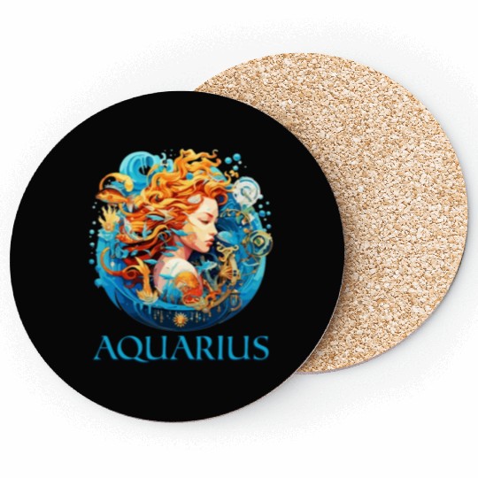 Embrace Your Aquarius Identity: Aquarius Pride Coasters