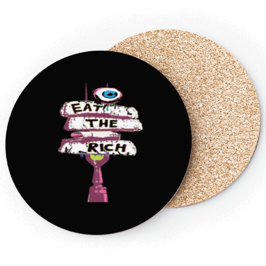 Express yourself with an Eat the Rich Coasters