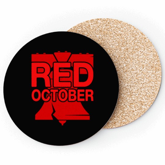 Philadelphia Red October Philly Vintage Coasters