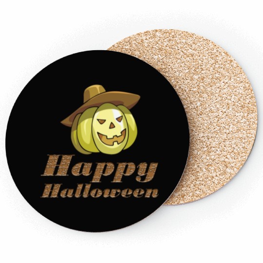 halloween witch pumpkin card free stock photo Coasters