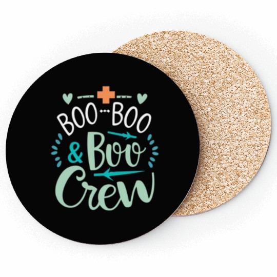 Boo Boo Crew Ghost Halloweent-chirt Coasters