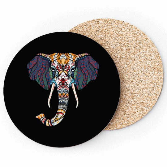 elephant ethnic Coasters