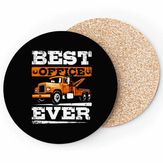Best office ever Tow truck Coasters