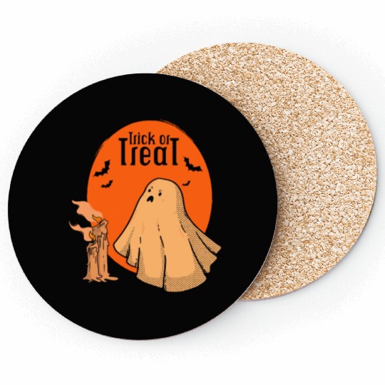 Trick or Treat halloween Ghost Coasters