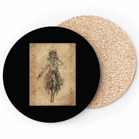 The Magician tarot card Coasters