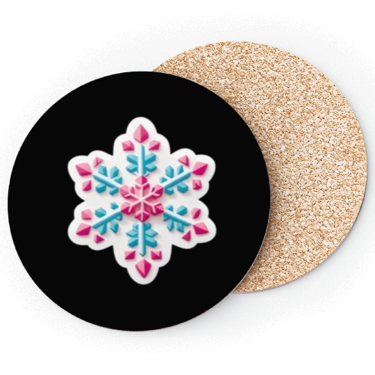 Crystal snowflake Coasters