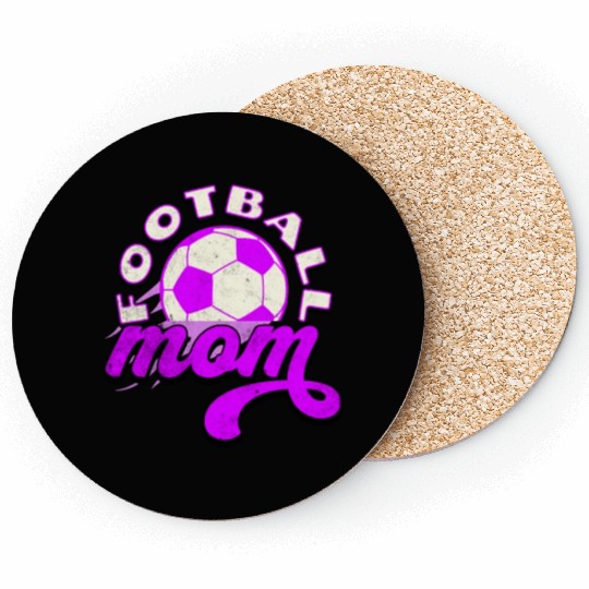 Football Mom: Proud and Loud! Coasters