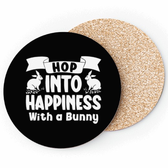 Bunny Owners Rabbit Lover Bunny Mom Bunny Dad Hopp Coasters