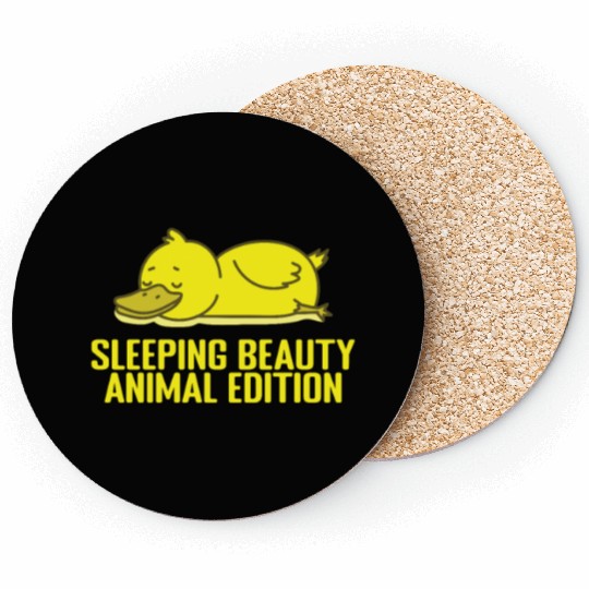 Sleeping Beauty, Animal Edition Pajamas Coasters