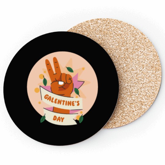 Be My Galentine. Galentine's Day Coasters