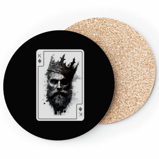 King Gothic Poker Card Game Horror Creepy Coasters