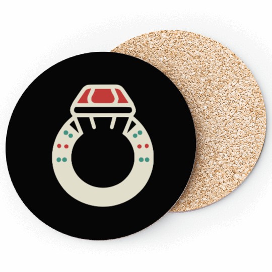 Ring Vector 3 Colors Coasters