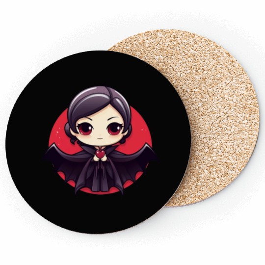 Vampire in love Halloween Coasters