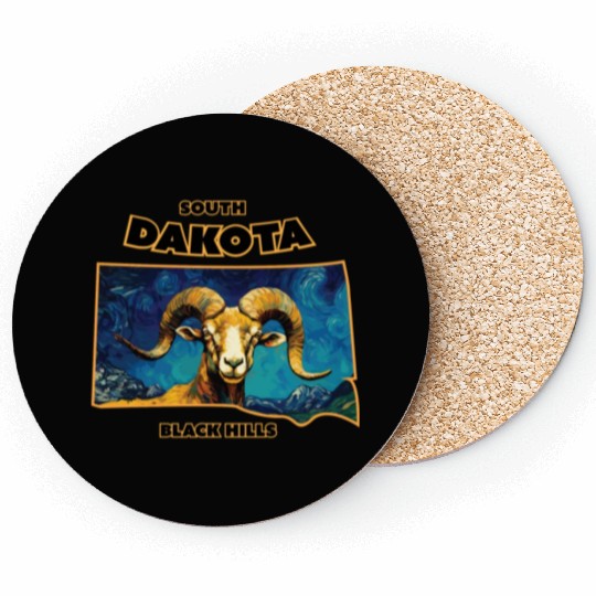 South Dakota - Sheep Coasters