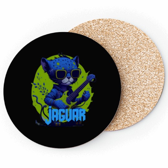 Baby Jaguar Guitar Coasters