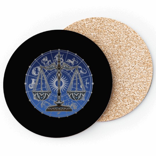Libra Zodiac star sign horoscope Astrology Coasters