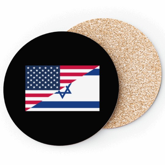 Israel USA flag flags Coasters