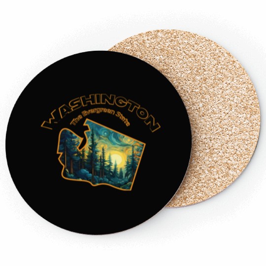 Washington Wildlife - evergreen Coasters