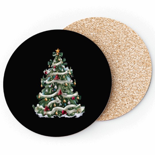 Christmas tree7 Coasters