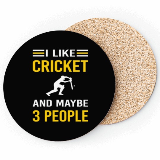 3 People Cricket Coasters