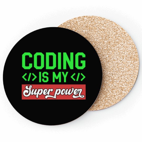 Funny Computer Programmer Computer Science Coding Coasters