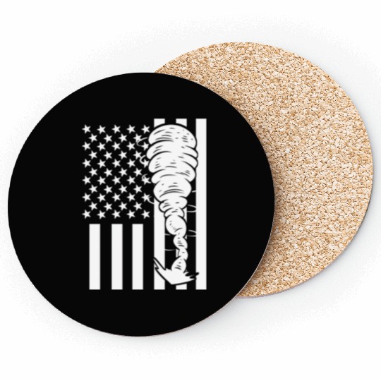 Tornado Fan Chaser TV Reporter Gift Coasters