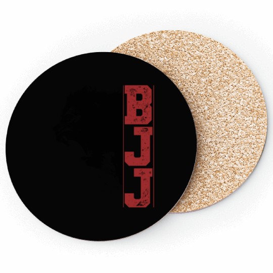 Brazilian Jiu Jitsu Gorilla Head Bjj Gift Coasters