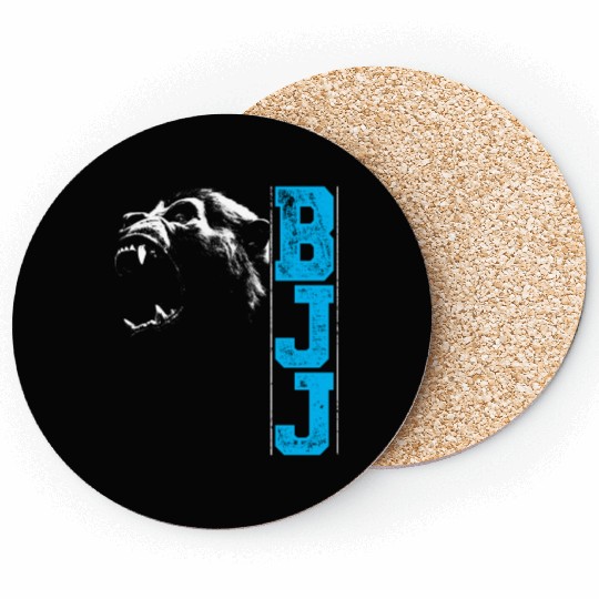 Brazilian Jiu Jitsu BJJ Gorilla Head Gift Coasters