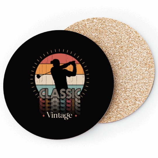 Vintage classic GOLF Coasters