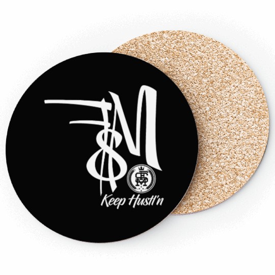 keep hustln1 Coasters