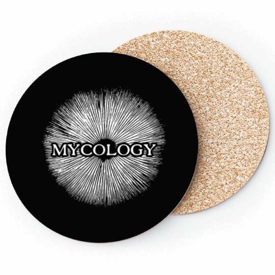Mycology - The science of fungi (white) Coasters